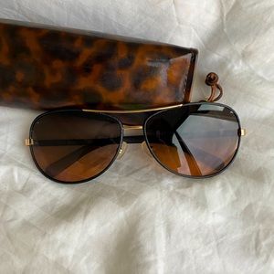 Tory Burch Ombre Aviator Sunglasses